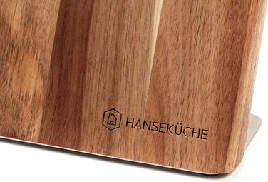 Магнітний тримач для ножів коричневий 22,5 см Hanseküche