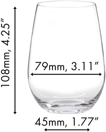 Келих для білого вина 375 мл, набір 6 предметів, O Wine Tumbler Riedel