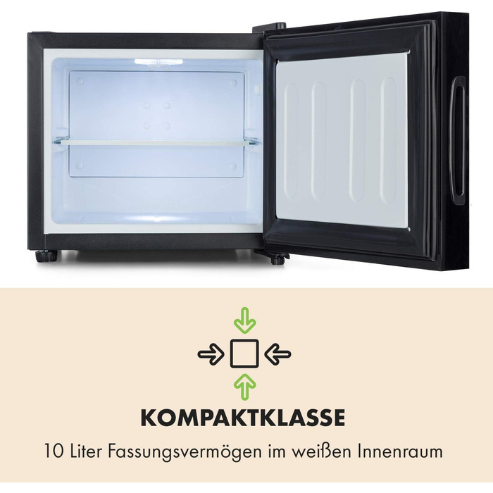 Міні-холодильник 10 л чорний Klarstein