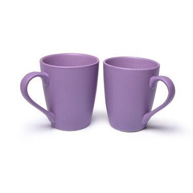 Комплект из двух кружек Fissman керамика 250 мл лиловый (9329)