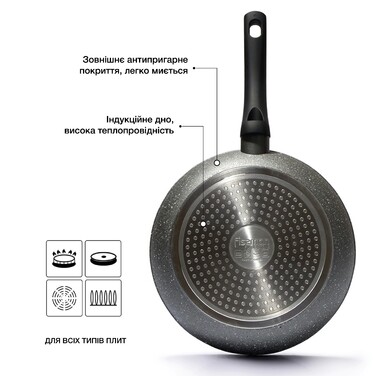 Сковорода Fissman FUEGO STONE 24x4,6 см (4266)