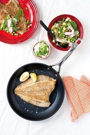 Сковорода 20 см с антипригарным покрытием, антрацит/серебристый Le Creuset