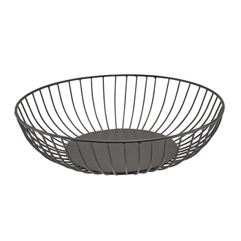 Корзина 27*7 см, черная, металлическая, GenWare