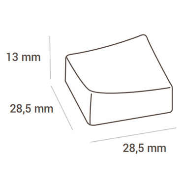 CH001 Форма для шоколаду ONDA P 28х28 h13 мм (24 шт.)