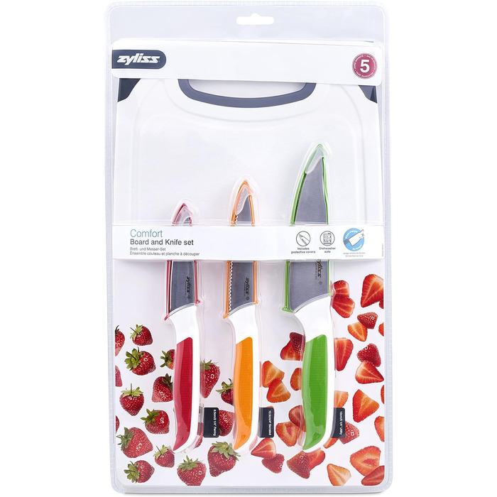 С разделочными досками, японская нержавеющая сталь, многоцветный, нож для очистки овощей, нож для овощей с зазубренным краем, нож для очистки овощей, разделочные доски, можно мыть в посудомоечной машине (набор ножей 3 шт. с разделочными досками), 920249 C