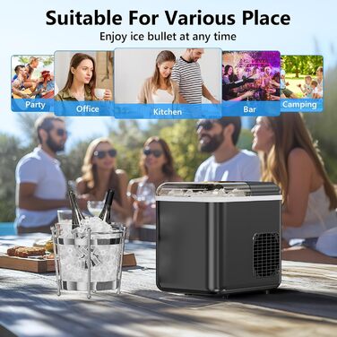 Маленький льодогенератор 1,3 л 105 Вт Eicnr