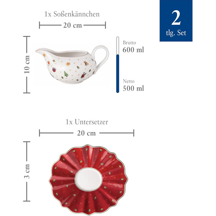 Соусник 500 мл з блюдцем Toy's Delight Villeroy & Boch