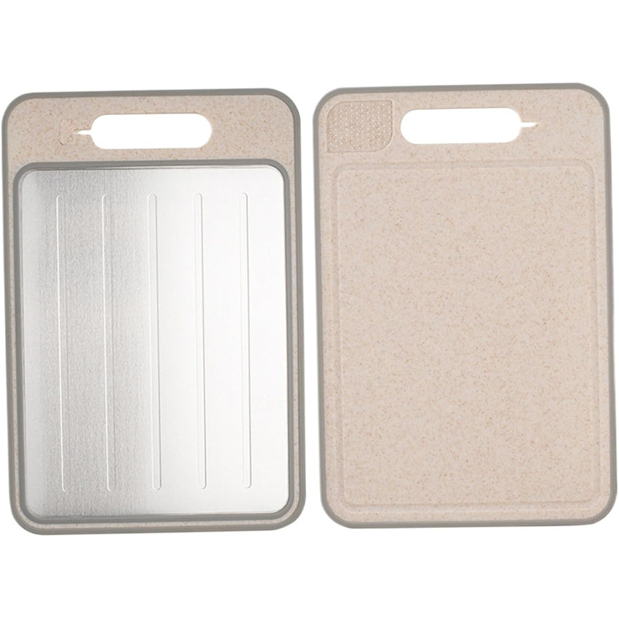 Дошка для розморожування та нарізання 36,5 х 25 см, білий/бежевий SMELEYOU