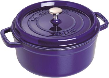 Кастрюля / жаровня 24 см с крышкой Dark Blue Staub