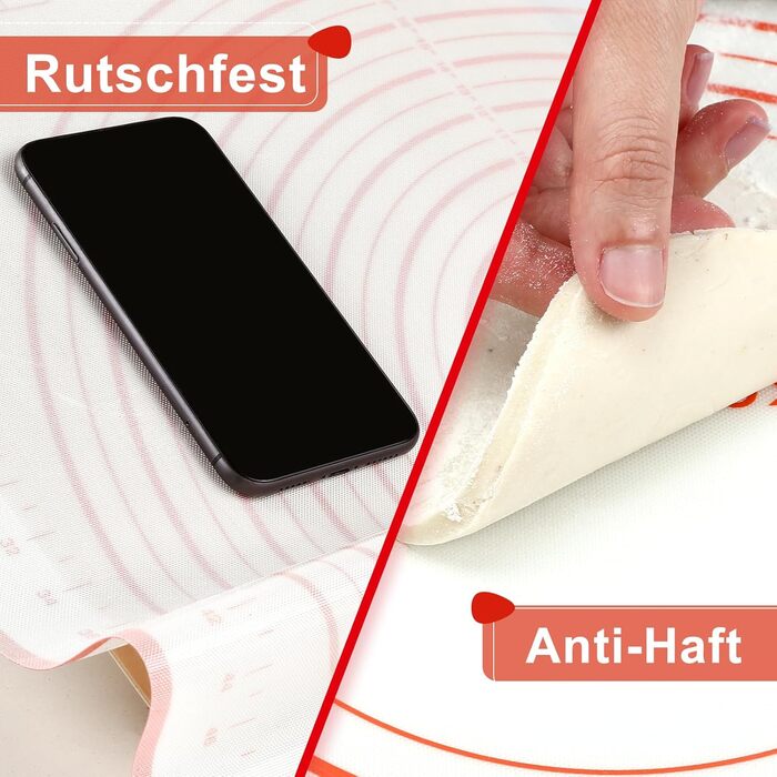 Силіконовий килимок для випічки 50 х 70 см Bäcker & Lecker