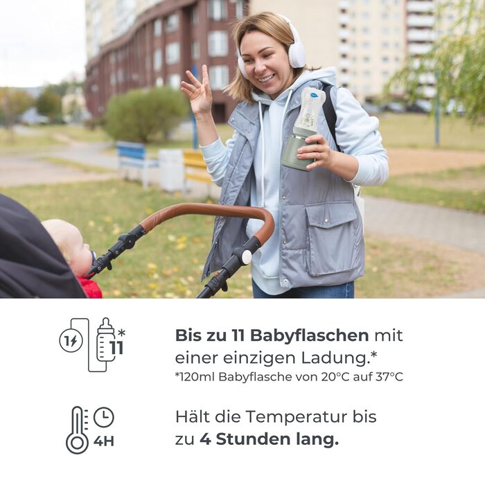 Портативний підігрівач дитячих пляшечок Nuvita