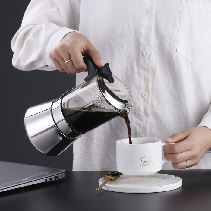 Гейзерна кавоварка на 9 порцій / 360 мл Fissman