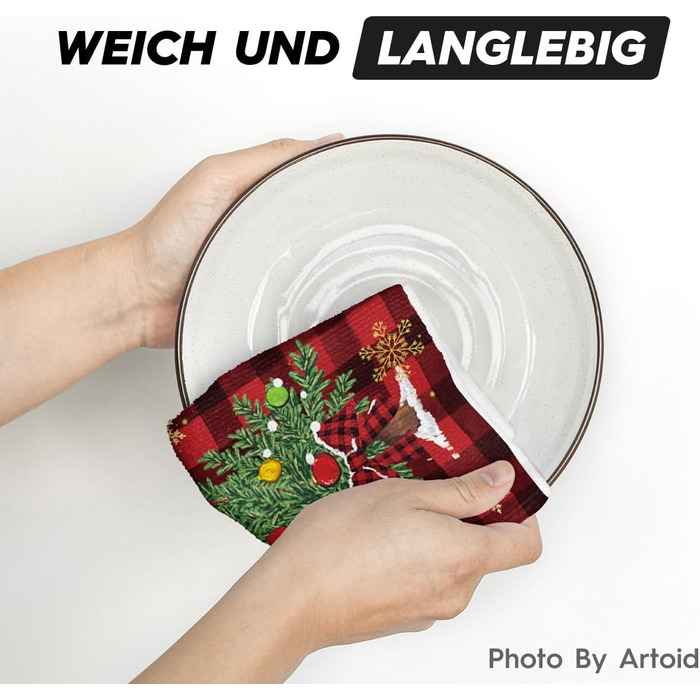 Набір з 2 різдвяних кухонних рушників 42x65 см Artoid Mode