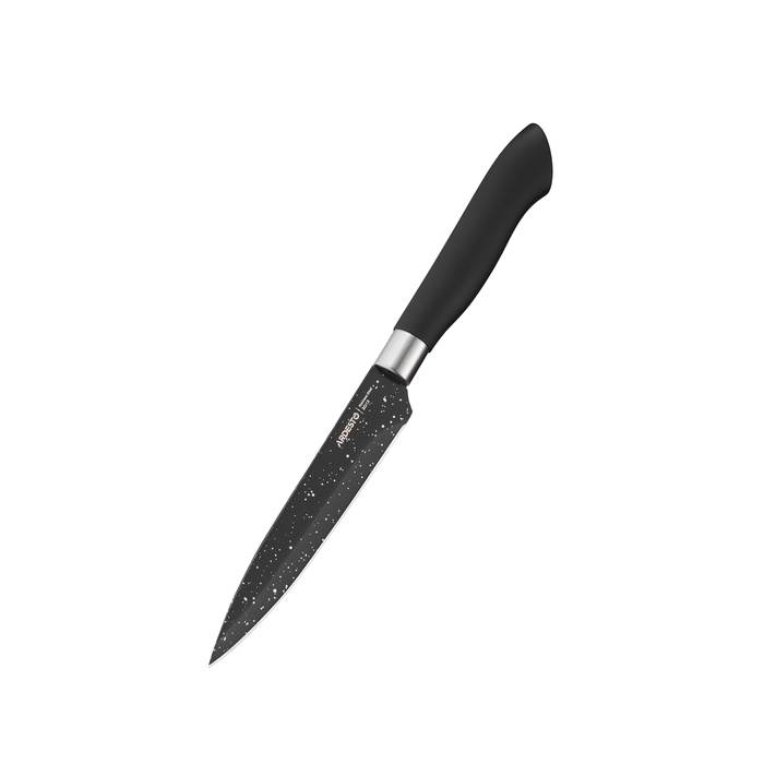 ARDESTO Набір ножів з блоком Gemini, 6 предметів, нержавіюча сталь, пластик, чорний