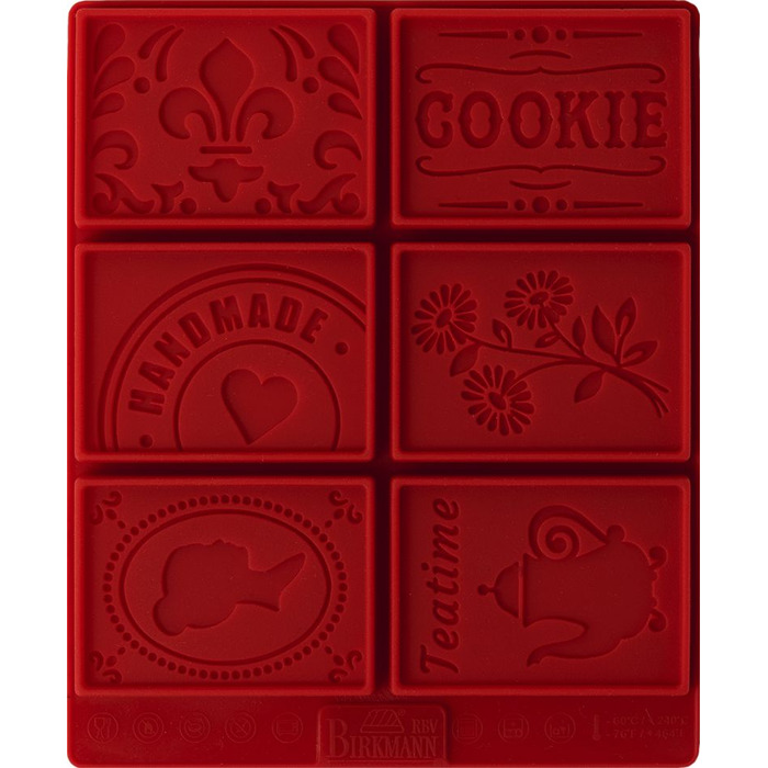 Форма для приготування глазурі, 14 х 11 х 3 см, червона, Petite Poésie RBV Birkmann