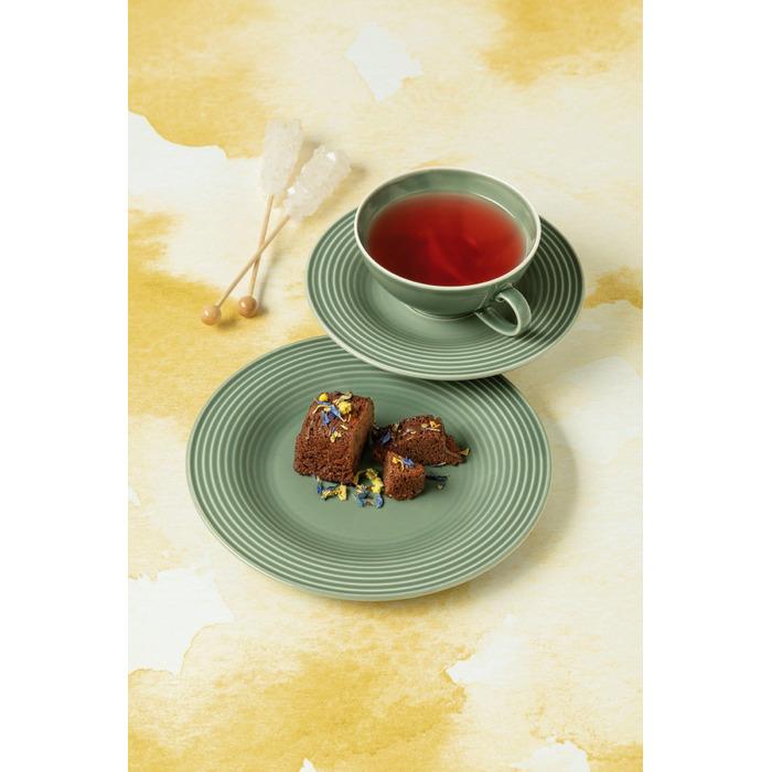 Чайний сервіз на 6 персон, 18 предметів, Beat Sage green Seltmann Weiden