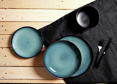 Набір тарілок на 4 персони, 8 предметів, синій BALI Ritzenhoff & Breker