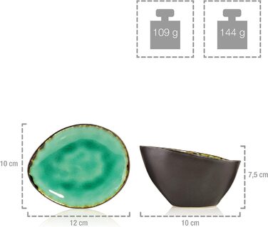 Набір посуду на 4 персони, 47 предметів, зелений Palm Beach Sänger