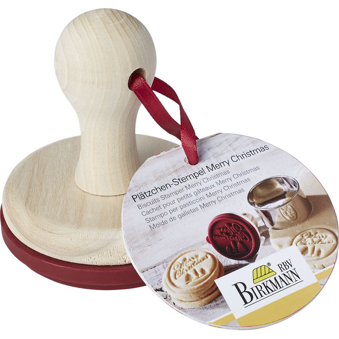 Штамп для печива, 7 см, Merry Christmas RBV Birkmann
