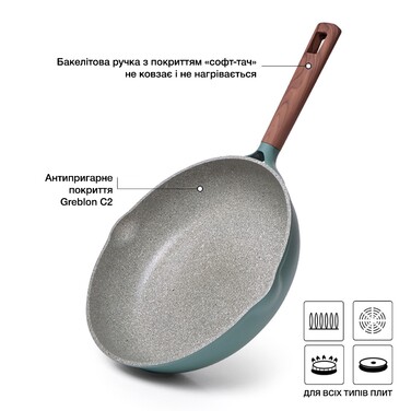 Сковоріда для жарки Fissman FIRENZE 28x7 см (14278)