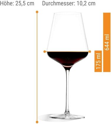 Келихи для шампанського Stlzle Lausitz Quatrophil 290 мл I Келихи для шампанського Набір з 6 келихів для ігристого вина 6 шт. Можна мити в посудомийній машині I благородні кришталеві келихи як видувні вручну I найкращої якості (келихи для червоного вина Б