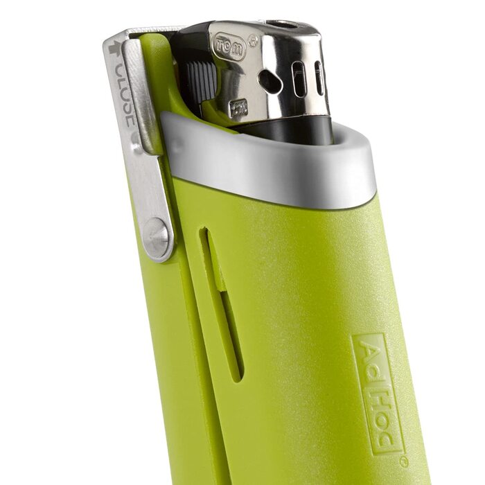 Подовжувач запальнички FIRE Палець, в т.ч. одноразова запальничка, пластик/нержавіюча сталь (зелений), 22