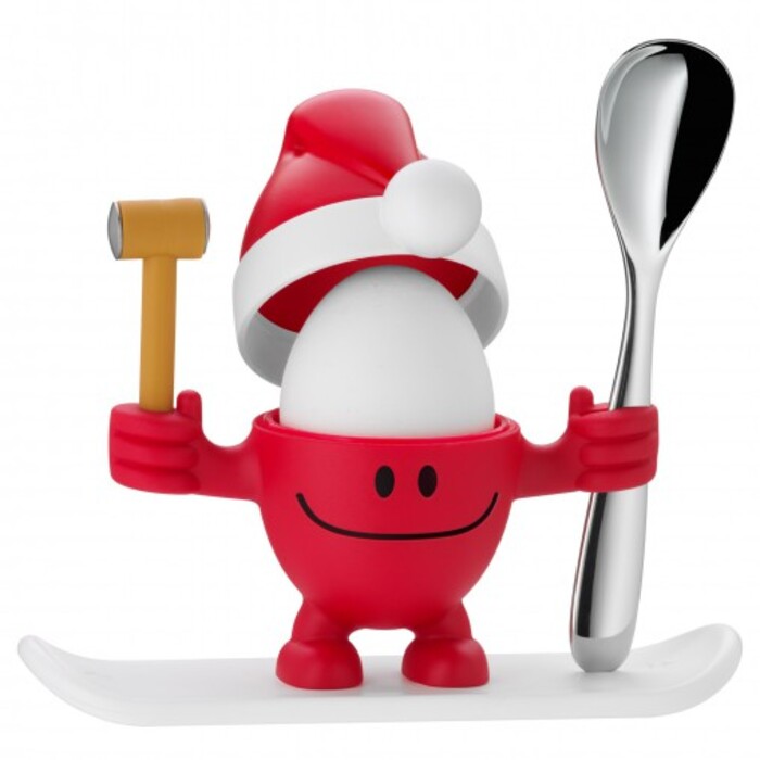 Підставка для яйця з сільницею набір 2 предмета, червона McEgg Xmas-Set WMF