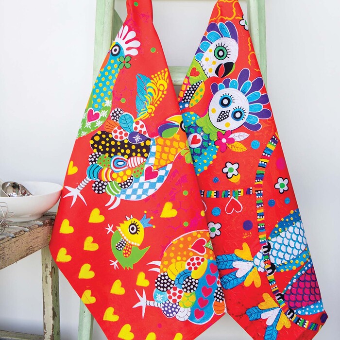 Полотенце кухонное Maxwell & Williams Chicken Dance LOVE HEARTS, хлопок, 50 х 70 см
