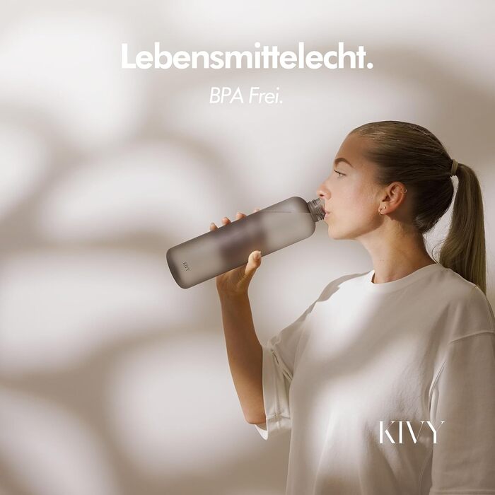 Пляшка для пиття KIVY об&39ємом 1,5 літра - підходить для газованих напоїв та герметична - для спорту, школи та офісу - спортивна пляшка для пиття для тренажерного залу - пляшка для газованої води об&39ємом 1,5 літра - можна мити в посудомийній машині (те