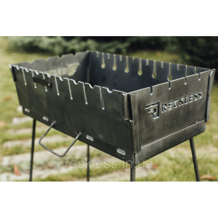 Угольный мангал на 10 шампуров Reckless KL-10/3