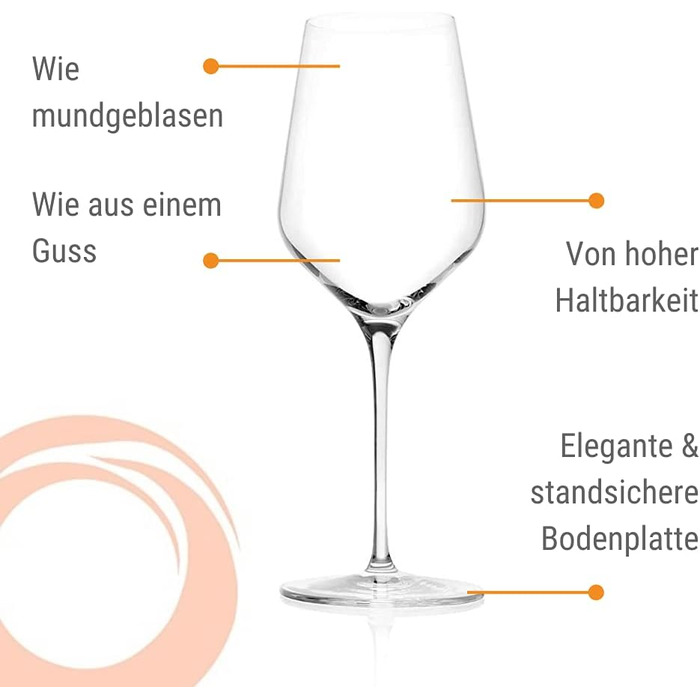 Келихи для білого вина 410 мл, набір 6 предметів, Starlight Stölzle Lausitz