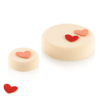 CHABLON HEART  Силіконовий килимок-трафарет 'Серце' 31х31 h 2 мм (2 шт)