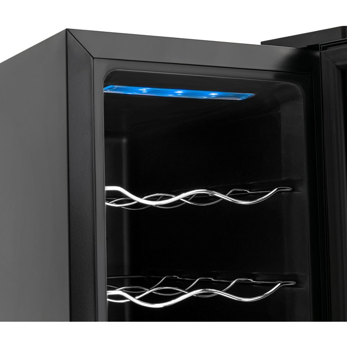 Винний холодильник до 10 пляшок чорний DCSYOG