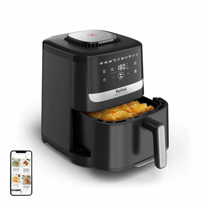 Tefal Мультипіч Easy Fry Silence, 1670Вт, чаша-5л, сенсорне керув., 10 програм, пластик, чорний