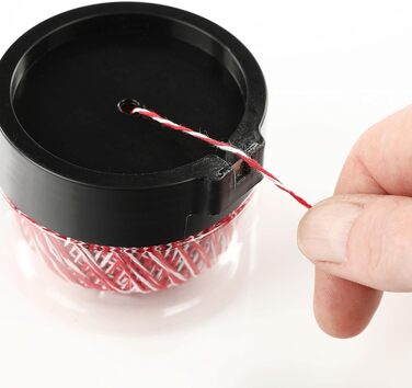 Шпагат для мяса, птиці, ковбаси в дозаторі, 2 клубка по 100 м, червоно-білий Vaily