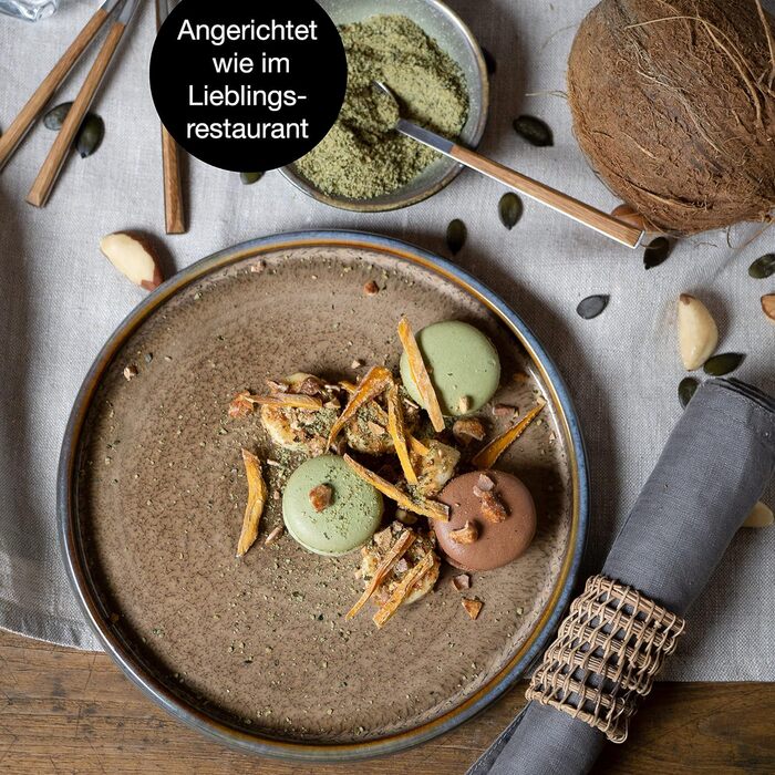 Набір посуду з кераміки Moritz & Moritz SOLID з 18 предметів набір посуду на 6 персон кожен, що складається з 6 обідніх тарілок, маленьких, глибоких тарілок (4 шт. маленьких тарілок)