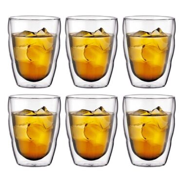 Набір склянок з подвійними стінками, 0,25 л, 6 предметів, Pilatus Bodum