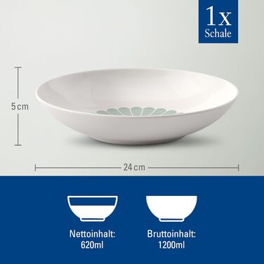 Миска для пасти 620 мл зелений Fleur Villeroy & Boch