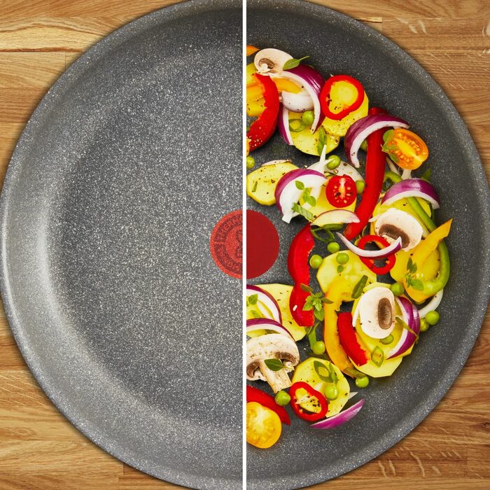 Сковорода Tefal Hard Stone, 20см, алюминий, бакелит, серый