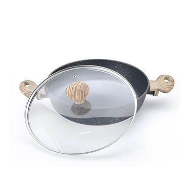 Сотейник Fissman 26x6,5 см 2850 мл COSMIC зі скляною кришкою (4346)