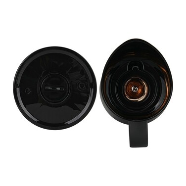 Термоглечик Fissman 1000 мл, колір ЧОРНИЙ пластиковий корпус зі скляною колбою (19842)