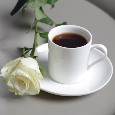 Гейзерна кавоварка Fissman на 2 порції / 120 мл с 2 чашками та 2 блюдцями алюміній (3324)