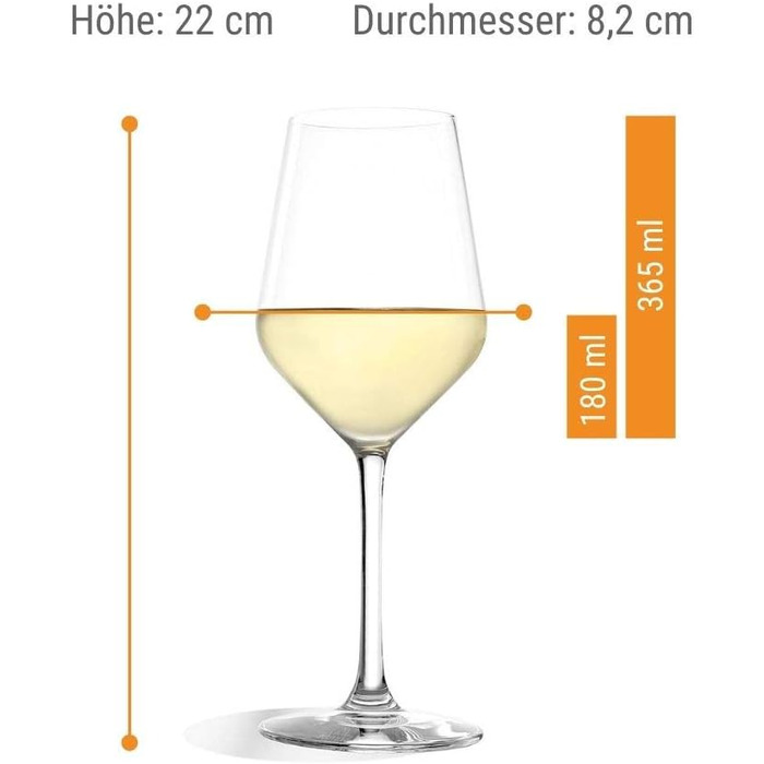 Набір із 6 бокалів для білого вина 365мл, Revolution Stölzle Lausitz