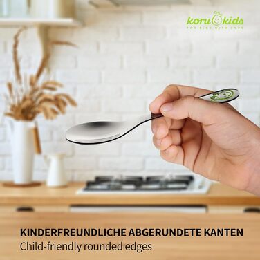 Дитячі столові прибори Смайлик, набір 4 предмети Koru Kids