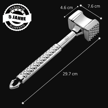 Молоток для м'яса з нержавіючої сталі 29,7 см Gourmet Easy