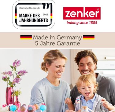 Квадратна пружинна форма Zenker Bake, Click & Go з капюшоном 24 x 24 x 8 см Форма для випічки з відповідною кришкою для прямого транспортування Форма для торта для випікання та транспортування