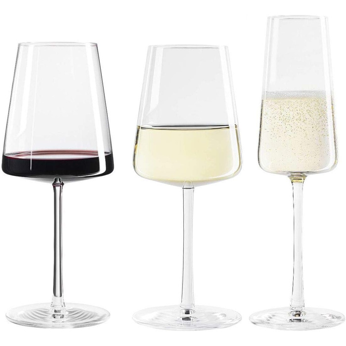 Свадебный набор бокалов для шампанского, красного и белого вина, 18 предметов, Power Stölzle Lausitz