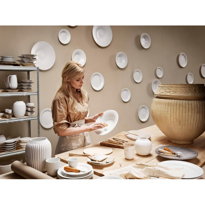 Тарелка овальная 27 см, белая Hammershøi Kähler