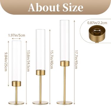 Підсвічник золотий для конічних свічок 3-секційний Sziqiqi