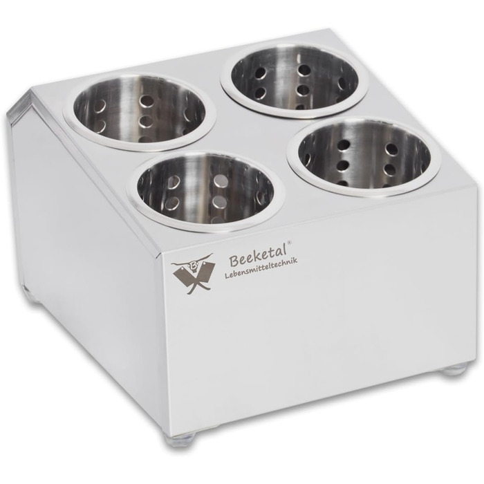 Профессиональный контейнер для столовых приборов из полированной нержавеющей стали 265 x 305 x 210 мм Beeketal